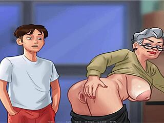 В Summer Time Saga появляется зрелая бюстая героиня с огромными сиськами!