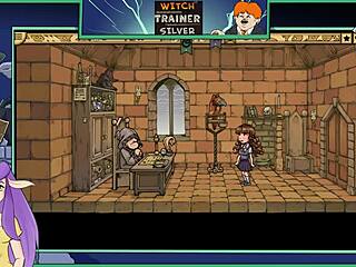 in witch trainer silver part 3, the witch encounters a monster