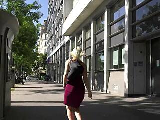 blonde milf banged hard in car and outdoors part 1