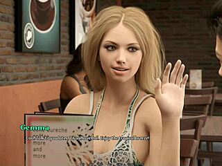 Hentai game with Asian girl and blue otter theme