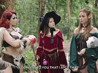 D&D little adventure with teen babe bent over doggystyle