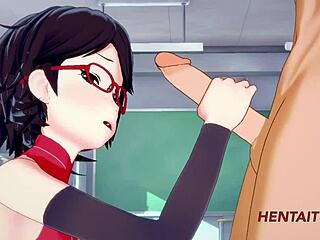 Hentai 3D Boku no Hero Boruto Naruto - Bakugou Katsuki γαμάει Sarada Uzumaki στο σχολείο σκληρά!