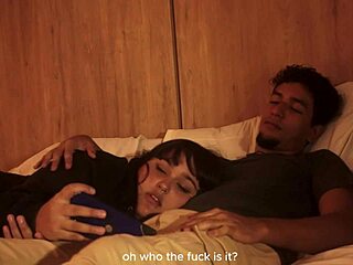 My stepbrother shoved his dick in my mouth while lying down, no mercy on my little mouth, filled it with cum treating me like his slut