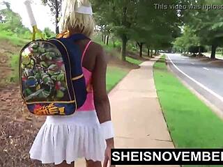 I watch msnovember get her face painted by a big cock with huge facial.