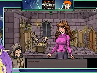 Entrenadora de brujas Silver parte 3: la bruja se topa con un monstruo follador