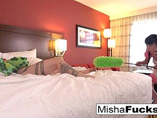 Alien Hotel Housekeeper Attacks Misha's Alien Pussy