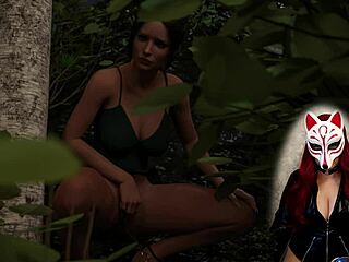 kate at 15 explores public outdoor cartoon game voyeuristically