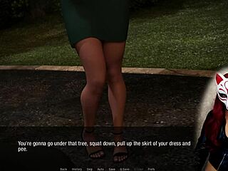 kate at 15 explores public outdoor cartoon game voyeuristically