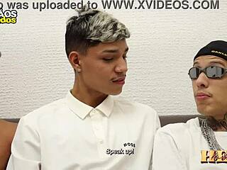 The Nosy Neighbor Challenges Us And Gets Double Penetrated By Brazilian Cocks In His Ass