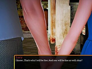 My new family in this cartoon game.