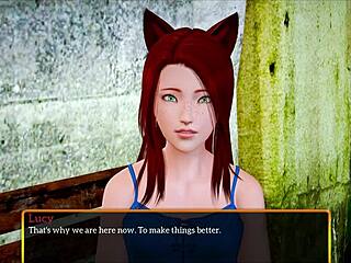 My new family in this cartoon game.