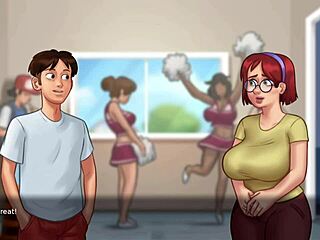 Busty Stepmom Flaunts Huge Breasts in Summertime Saga 3D Porn Game Replay