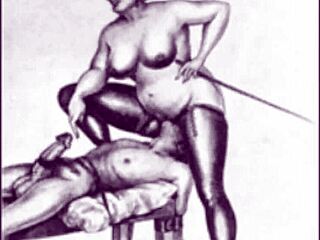 ¡Oye, has visto arte erótico vintage como este antes? ¿Qué opinas?