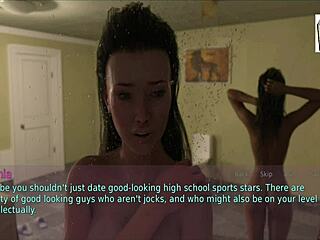 A Wife and Stepmother in Emotional Cartoon Scene