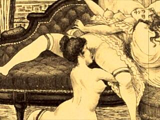 vintage sketches unfold a world of sensual art in timeless style.