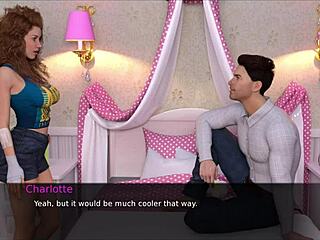 In this 3d cartoon game a curvy mature nurse helps a cute teen 18+ back to pleasure