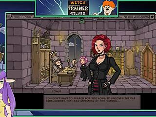 in witch trainer silver part 3, the witch encounters a monster