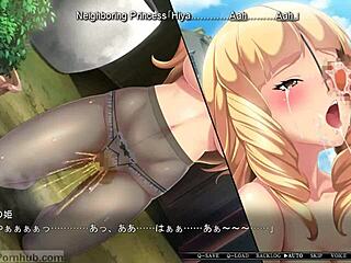 Busty Princess Under Hypnosis in Visual Novel 19