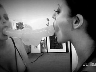 Brunette sophie dee takes that dildo deep down her throat