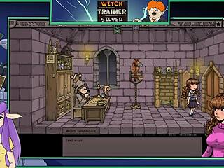 in witch trainer silver part 3, the witch encounters a monster