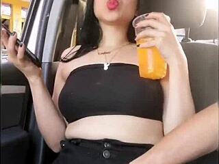 I catch her cheating and lock the door, but she still squirts