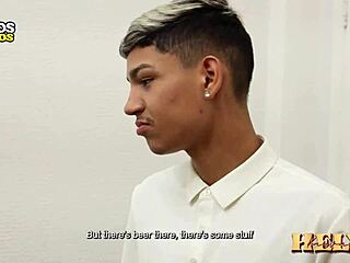 The Nosy Neighbor Challenges Us And Gets Double Penetrated By Brazilian Cocks In His Ass