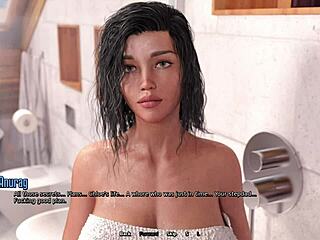 Horny Stepbro Catches Busty Stepsister in Shower - 3D Hentai