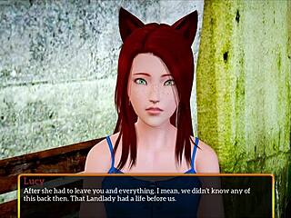 My new family in this cartoon game.