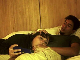 My stepbrother shoved his dick in my mouth while lying down, no mercy on my little mouth, filled it with cum treating me like his slut