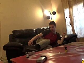 This weekend gangbang left him so wet and full of cum in his ass