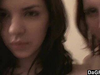 Look At These Two Teen 18+ Lesbians Playing With A Camera In The Bedroom! So Hot!