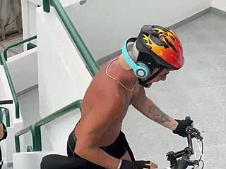 after biking, we ride leo bulgari’s big cock. xisco joins the wild action.