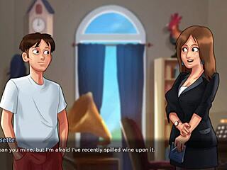 Busty Stepmom Flaunts Huge Breasts in Summertime Saga 3D Porn Game Replay