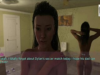 esposa y madrastra en escena emocional de cartoon porno