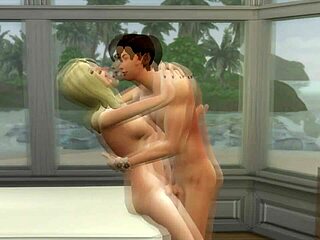 massage table scenes with lovers in the sims 4 wickedwhims mod