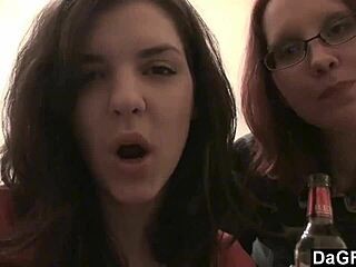 Look At These Two Teen 18+ Lesbians Playing With A Camera In The Bedroom! So Hot!