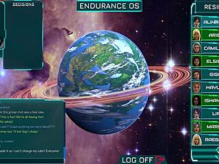 Chatting with the girls in space.