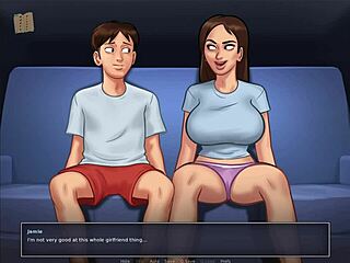 Summertime Saga 211 dzika kowbojka na wielkim wygolonnym kutasie