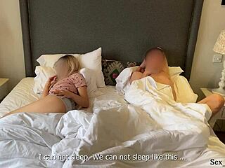 Sharing bed with hot stepsis led to unexpected banging surprise.