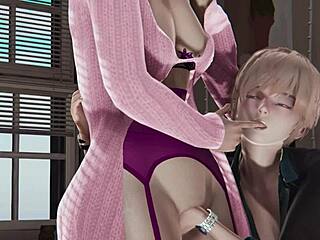 3D animacja lesbijska w pończochach