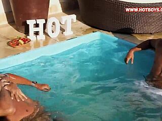 eu e meu parceiro fodemos o safado na festinha da piscina