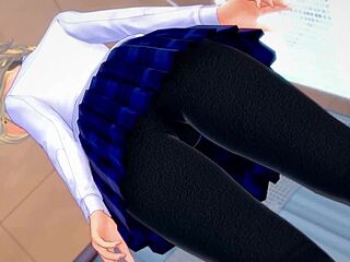 gwen stacy explores adult fun in nurse outfit