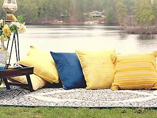 the lunch spread with huge ass licking and muff diving in bisexual sex.