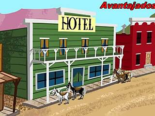 These naughty gay cowboys are having intense sex in the drawing. 😈