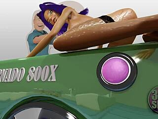 3DGSpot - Rubia tetona bimbo perfora todos los agujeros en animación 3D.