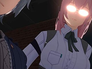 a short video clip numbered 245 featuring animated characters in a 3d setting