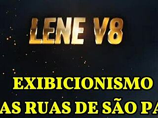 lenev8 causando de lingerie pelas ruas de são paulo