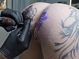 starting the day with a twist on my anal tattoo outdoors!