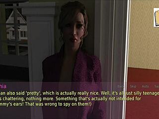 Wife and stepmother play game in lingerie