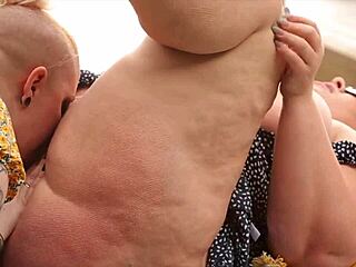 the lunch spread with huge ass licking and muff diving in bisexual sex.